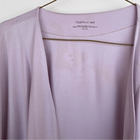 EILEEN FISHER blush lilac Open Cardigan Duster Womens size XL - Picture 5 of 10